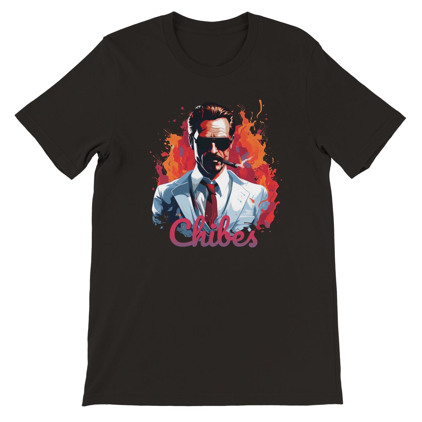 'Miami Vice' Chibes Premium Black T-shirt - Unisex