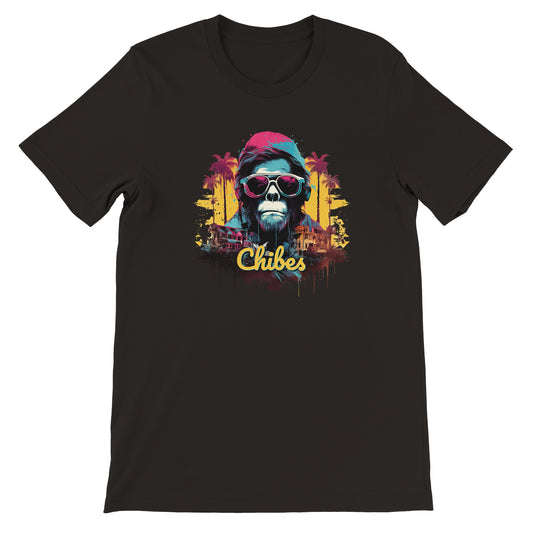 'Monkey Business' Chibes Premium Black T-shirt - Unisex